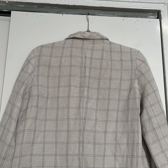 Madewell Dorest Linen Blazer in Windowpane - Picture 9 of 12